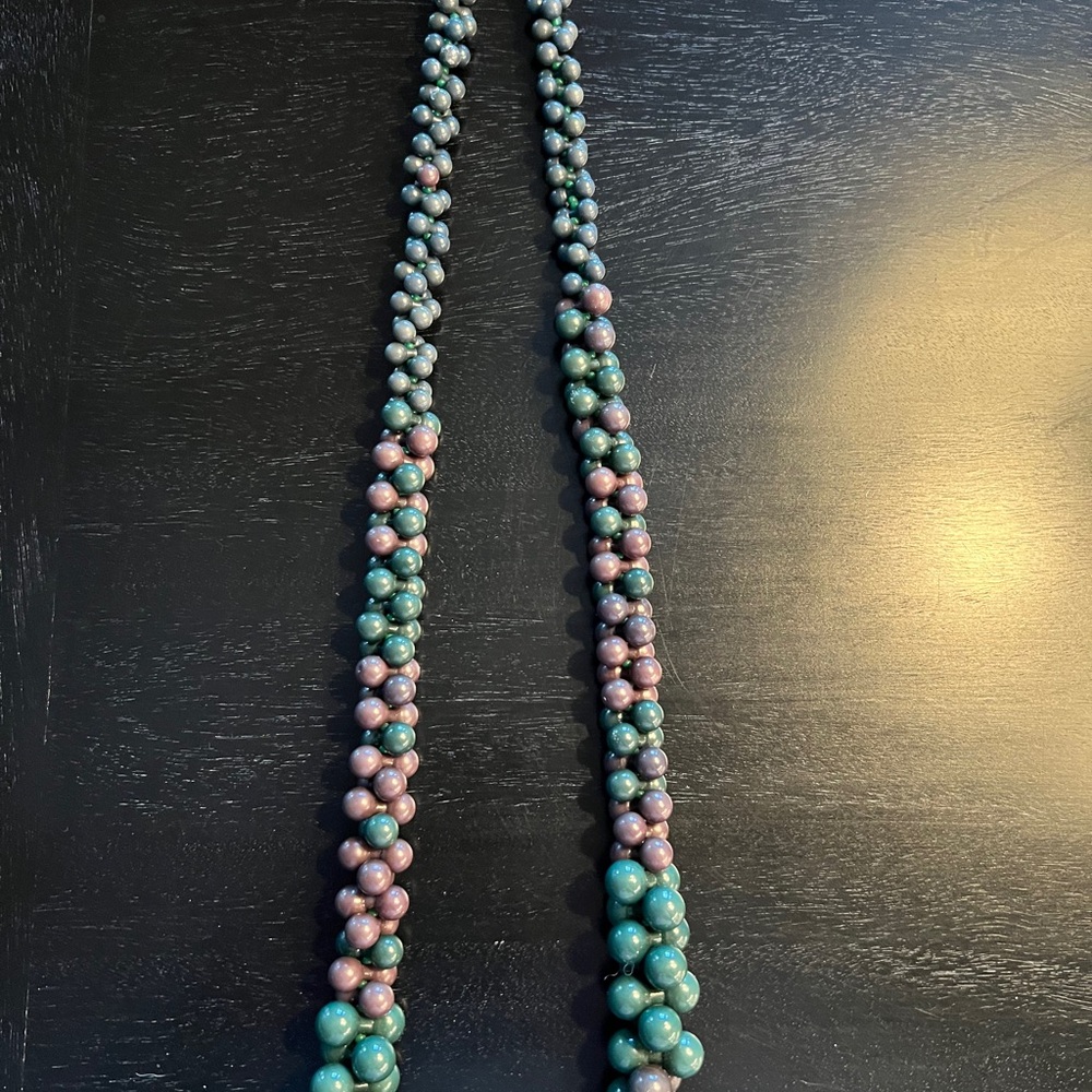 1960’s Miriam Haskell Elegant Barbell Necklace RARE - Picture 4 of 5